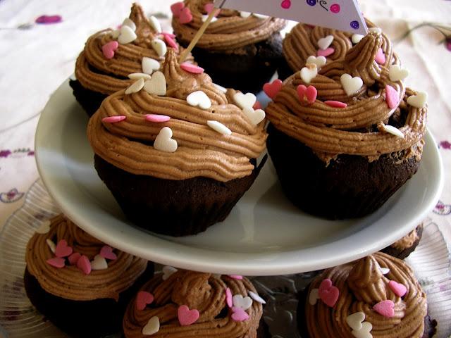 Cupcakes chocolat crème Nutella