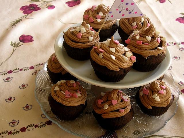 Cupcakes chocolat crème Nutella