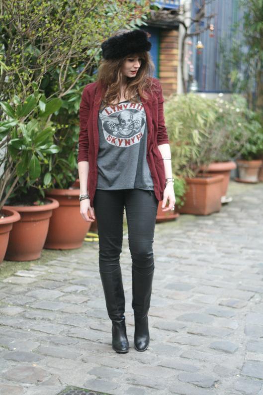 look rock noir bordeaux