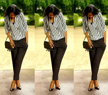 Black and white stripes - La working girl tendance