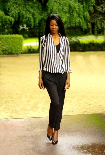 Black and white stripes - La working girl tendance