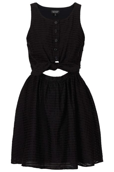 topshop triangle cut dress