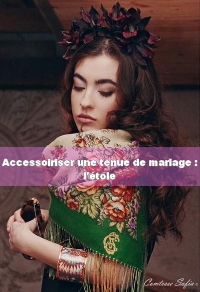 chales-étole-fleurs-accessoires-tenue-mariage-femme-foulard-vert-paris-comtesse-sofia