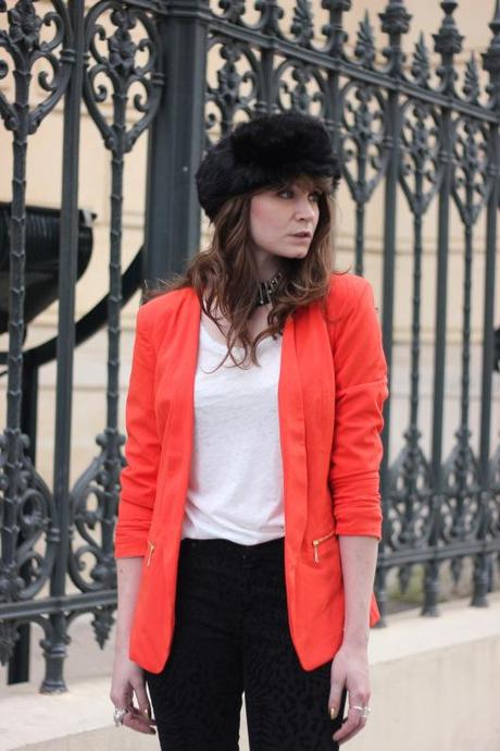 look veste orange