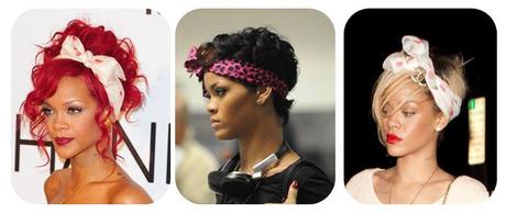 comment nouer un foulard comme Rihanna