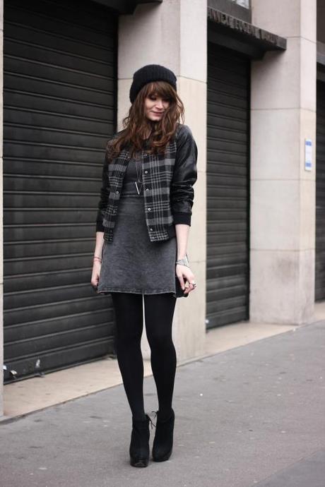 look gris noir blog