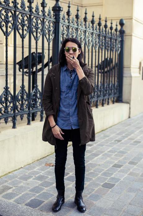 look homme parka