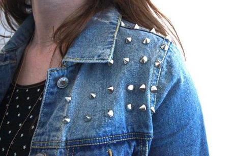 veste jean clous