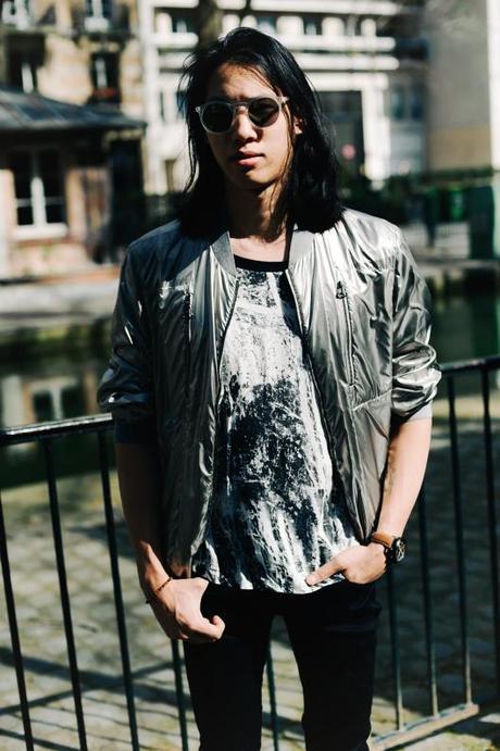 Marble silver lanvin jacket