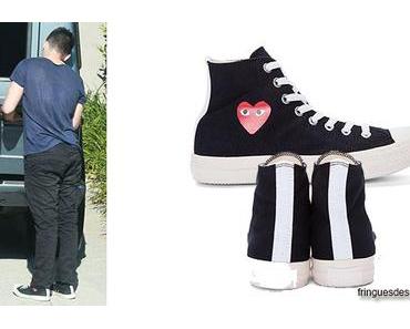 STYLE : Joe Jonas with  Play Comme des Garçons  Sneakers