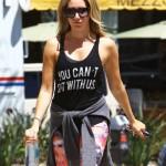 Ashley Tisdale Goes To Her Pilates Class