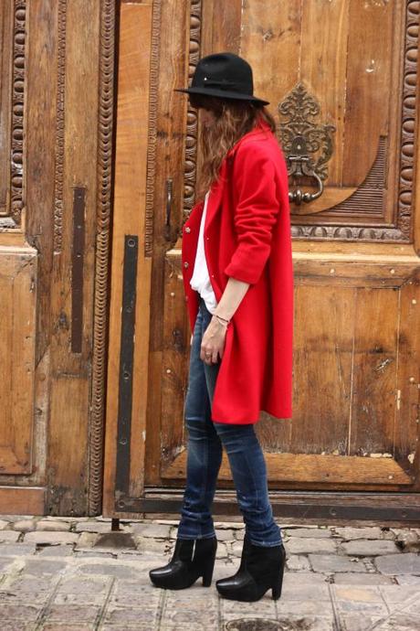 manteau rouge blog