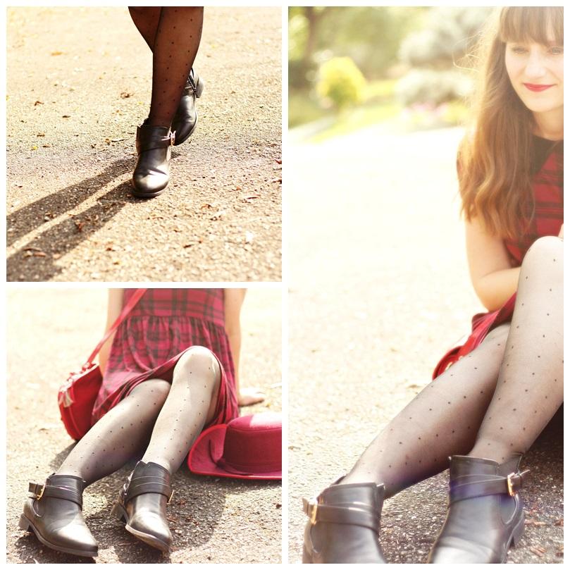 robe tartan look robe tartan rouge street style tartan