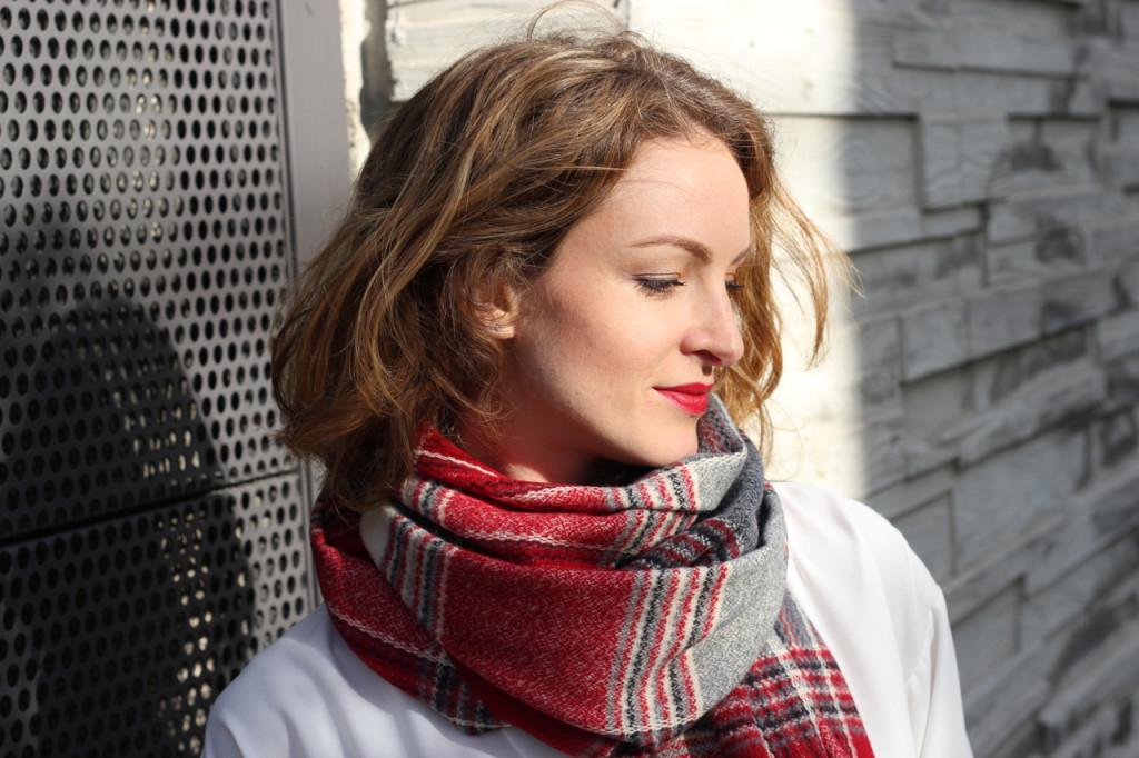 châle tartan allée du foulard