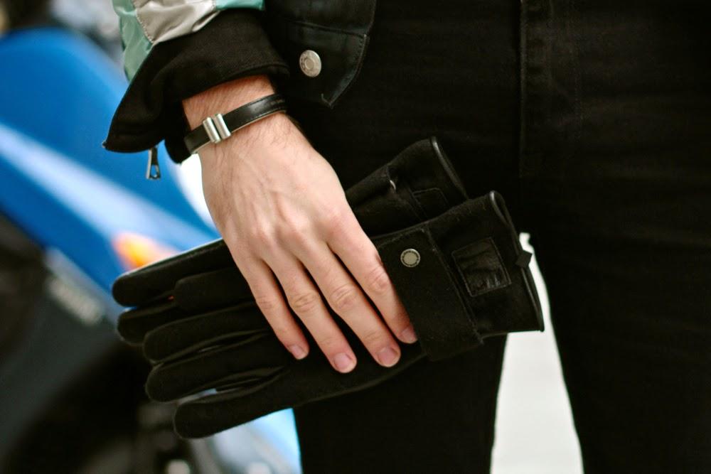 Bracelet en cuir Antonio Benchimol -  Kaporal leather gloves gants cuir - BLOG MODE HOMME mensfashion