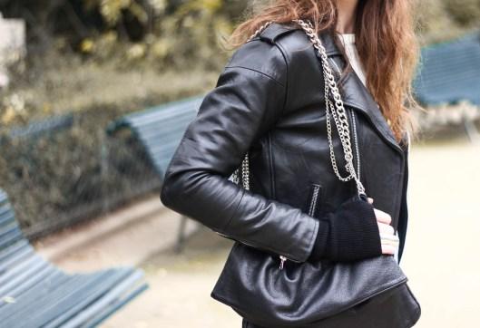 sac cuir chaines zara