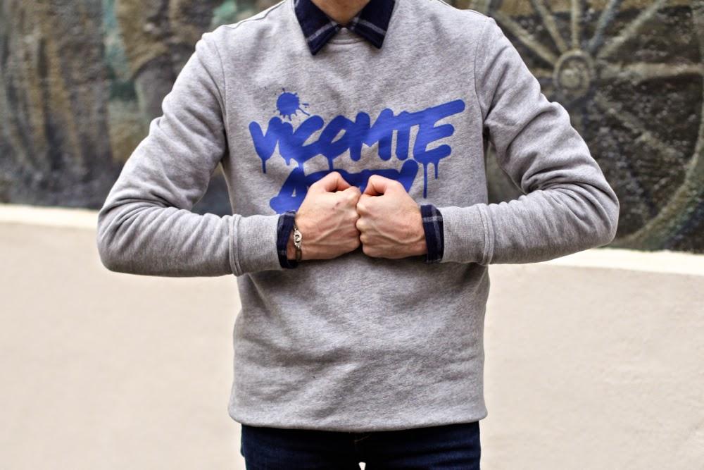 Vicomte-A_Arty-Sweat_Aigle-Chemise-Flannelle_Acne-Coat_Binome-Hermès_Nantes_Blog-Mode-Style-Homme_Mensfashion-Paris1