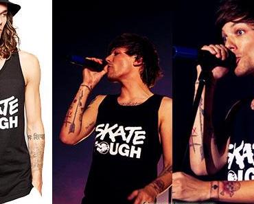 ONE DIRECTION : Louis Tomlinson with a Stussy tank top