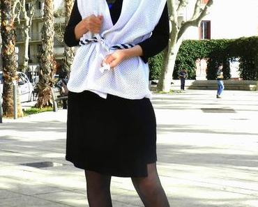 Cardigan blanc et vlan !