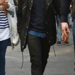 Nick Jonas arriving at Global Radio studios