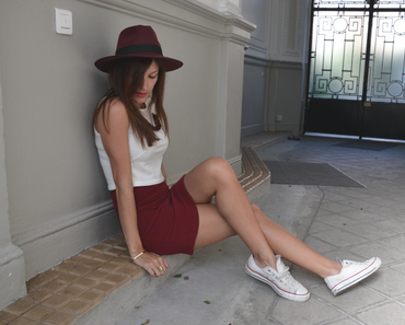 Casual-chic en bordeaux !