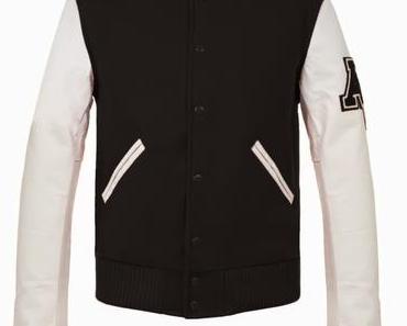 Blouson Teddy : American College USA, Saint Laurent, Sandro, Zara.