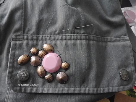 {DIY Veste} Veste militaire à bijoux