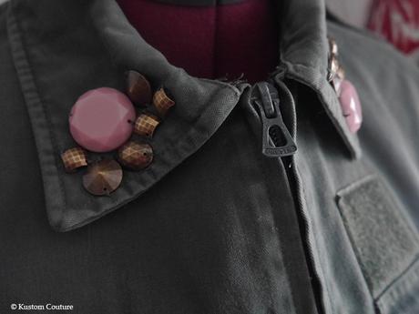 {DIY Veste} Veste militaire à bijoux