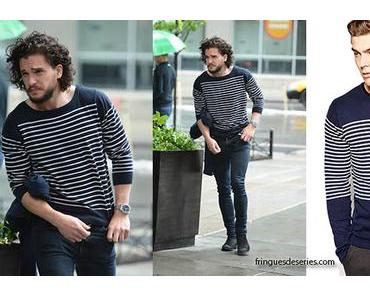 STYLE : Kit Harington wearing a Breton stripe sweater