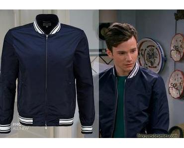 HOT IN CLEVELAND : Chris Colfer in Gant Rugger varsity jacket