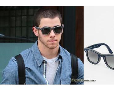 STYLE : Nick Jonas wearing Ray Ban sunglasses