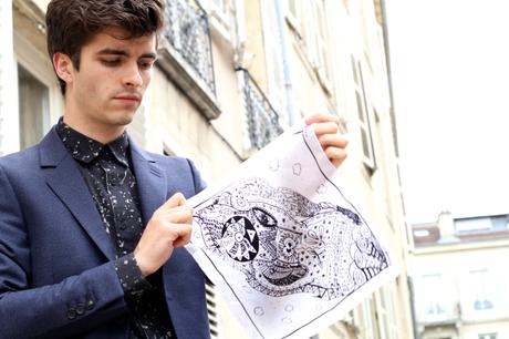 BLOG-MODE-HOMME_Pochette-Square_x_STYLNOXE_Preppy_cobranding_Dandy_illustrateur_IKKS-marbre_paris_mensfashion