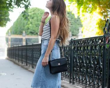 Look de soldes 1 : la jupe en jean rétro