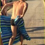 EXCLUSIVE: Justin Bieber seen chilling out at the beach in Malibu