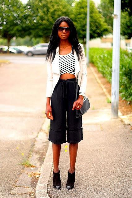 Jupe culotte et crop top