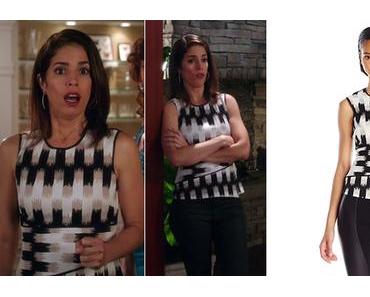 DEVIOUS MAIDS : Marisol (Ana Ortiz) wearing a BCBGMAXAVRIA top in s3ep13