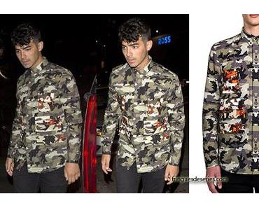 STYLE : Joe Jonas in camo shirt