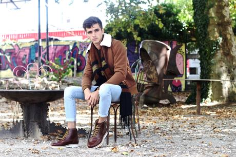 BLOG-MODE-HOMME_River-Island_Blouson-hiver-manteau_Aviaton-col-mouton_tendance-mode-preppy-dandy - 2