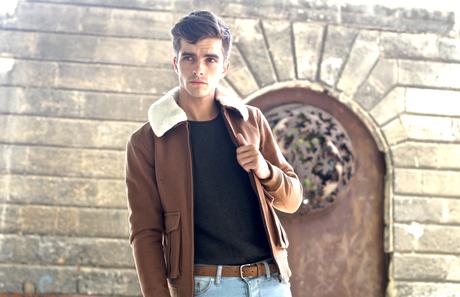 BLOG-MODE-HOMME_River-Island_Blouson-hiver-manteau_Aviaton-col-mouton_tendance-mode-preppy-dandy - 2