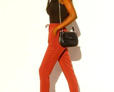 Le pantalon fluide bordeaux