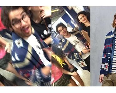 STYLE : Darren Criss wearing a Koto Kikou Engineered Shawl Cardigan