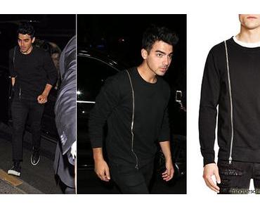 STYLE : Joe Jonas with a BLK DNM sweatshirt