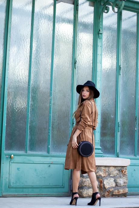 trench en suedine camel pimkie bloggueuse mode paris