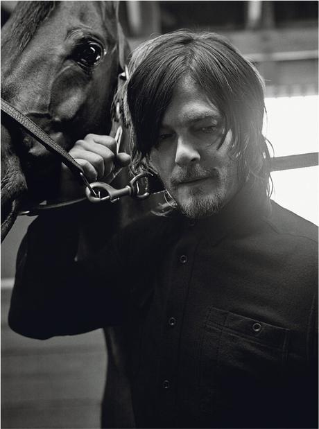 norman-reedus-black-and-white-horse