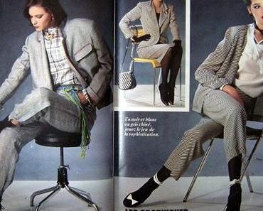 Mode années 80: #jupe culotte et gris perle