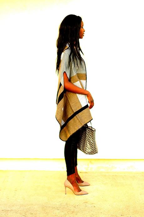 La cape color block