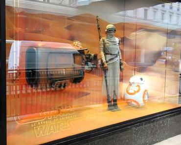 Les illuminations de Noël des Galeries Lafayette : dédicace à Star Wars