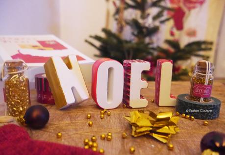 {DIY Décoration} Lettres de Noël en ciment