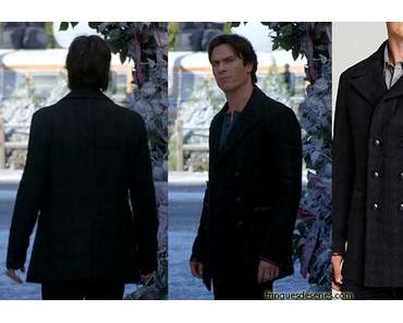 THE VAMPIRE DIARIES : a peacoat for Damon and Nora in s7ep9