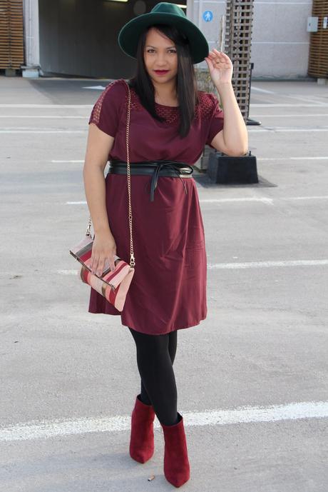 Robe bordeaux 